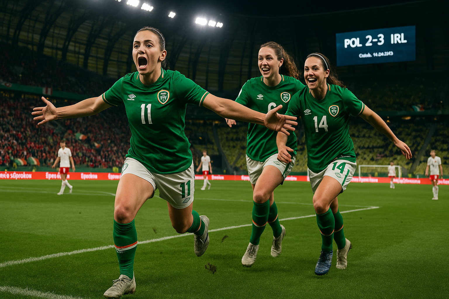 Girls in Green Stun Poland 3-2 in World Cup Qualifier to Boost Ireland's Campaign