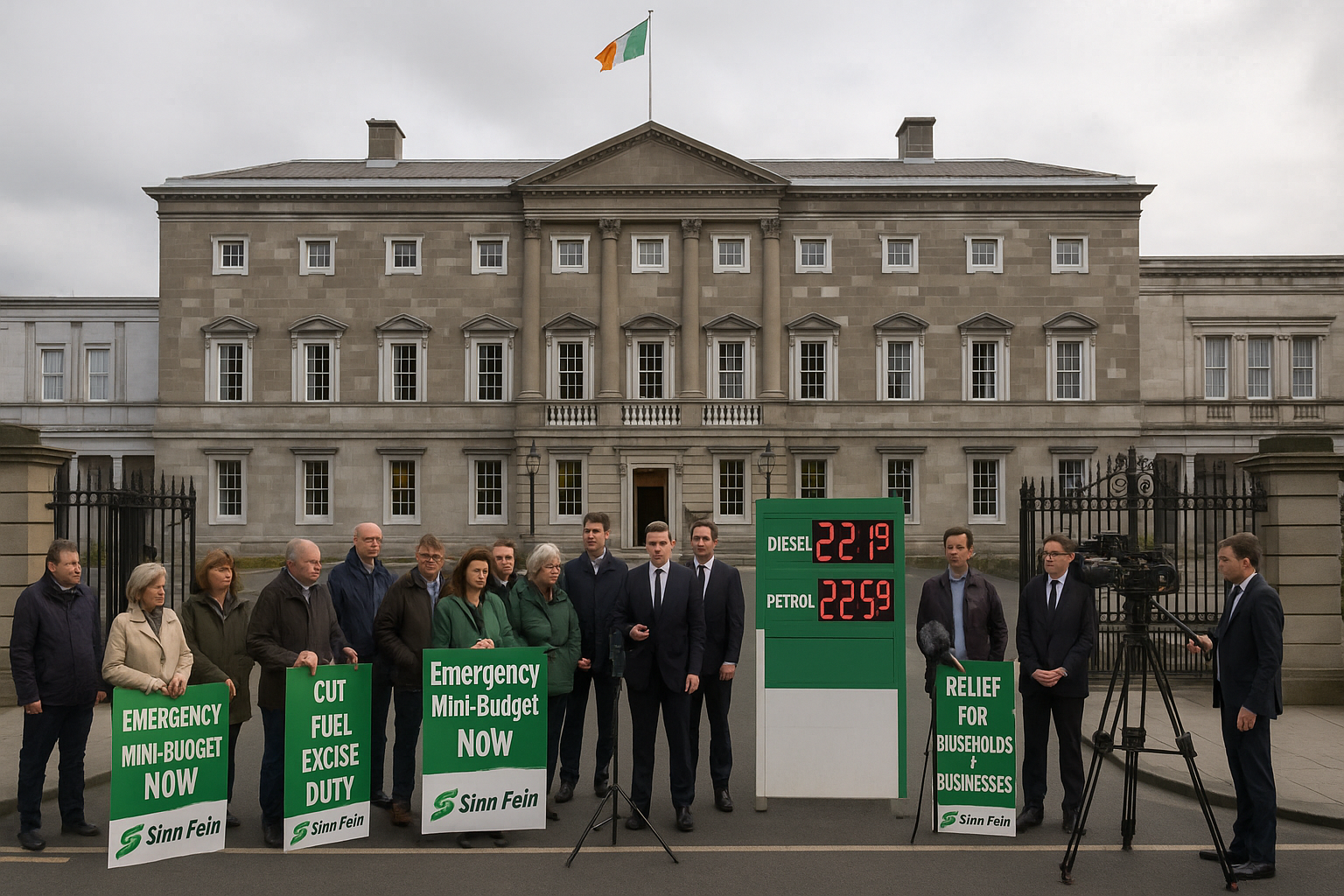 Sinn Féin Demands Emergency Mini-Budget as Fuel Crisis Deepens Political Pressure
