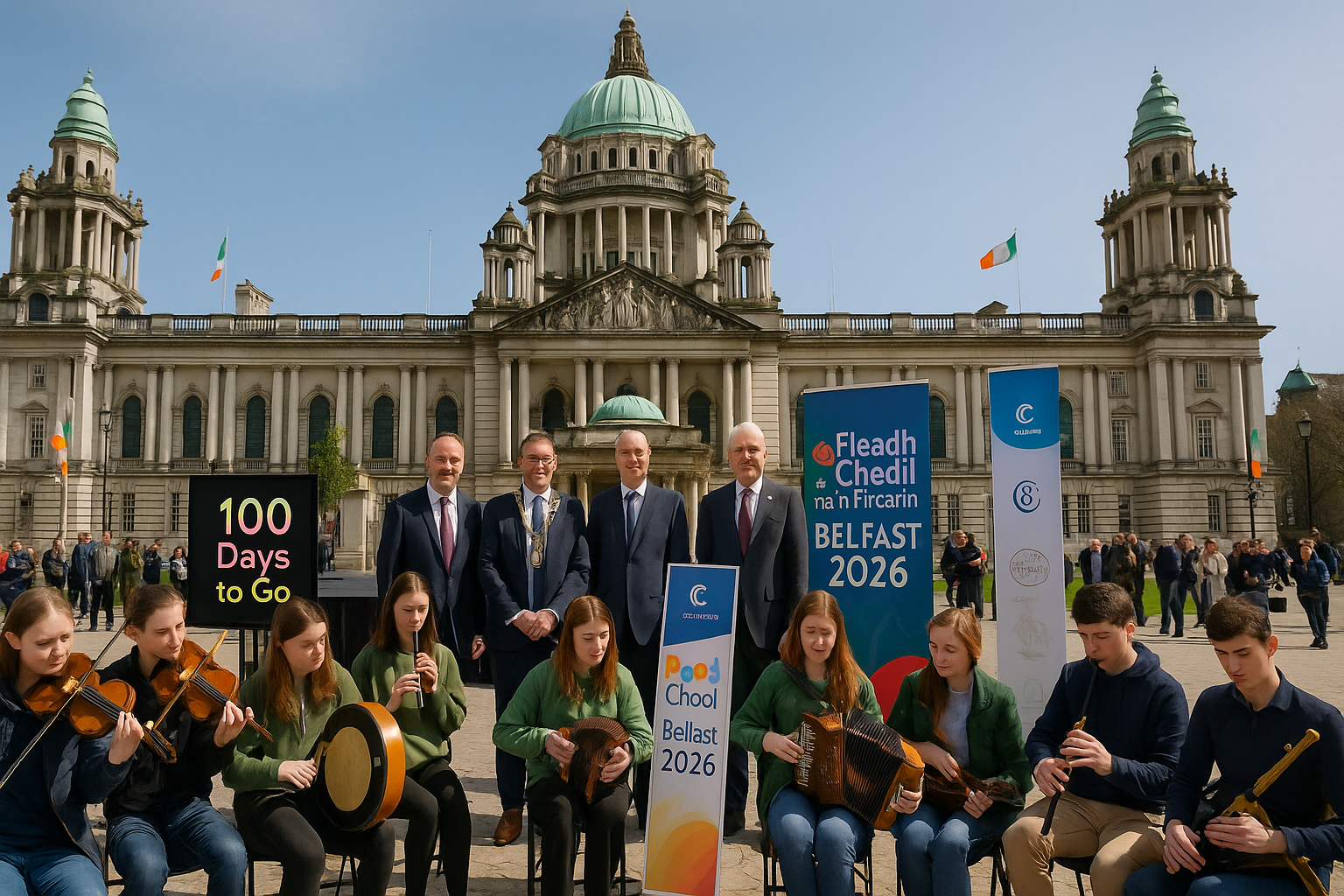 Belfast Counts Down 100 Days to Hosting World's Largest Irish Music Festival