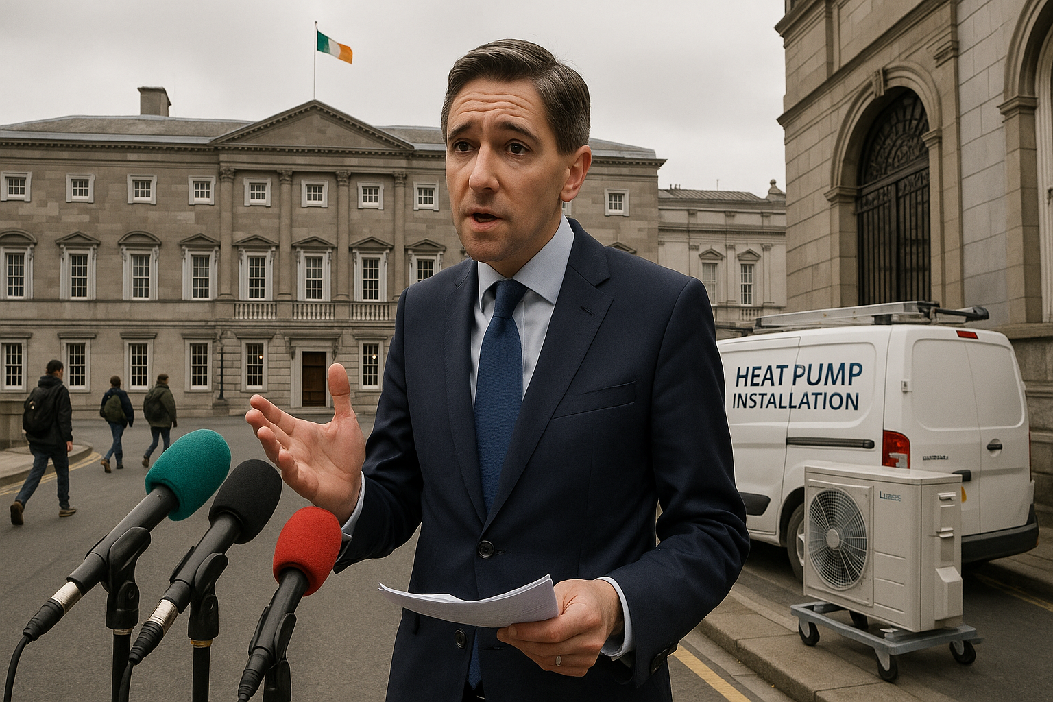 Taoiseach Harris Proposes One-Off Payments to Boost Heat Pump Adoption