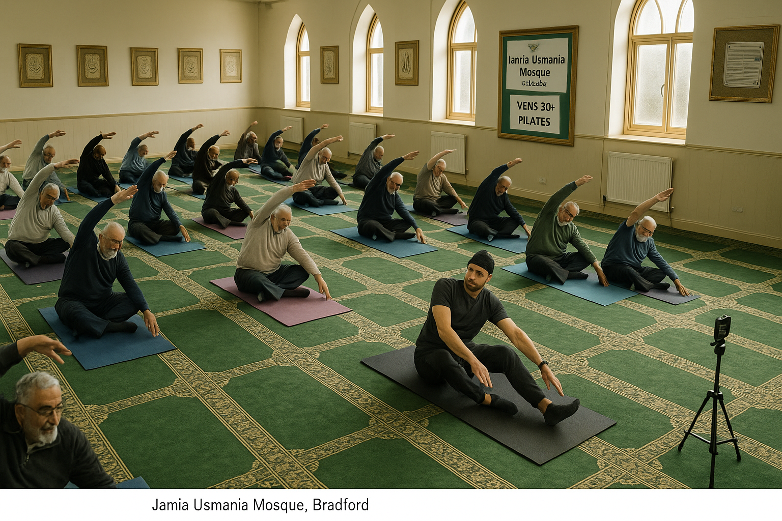 Bradford Mosque's Men's Pilates Class for Over-50s Goes Viral — and Plans to Expand Are Already Under Way