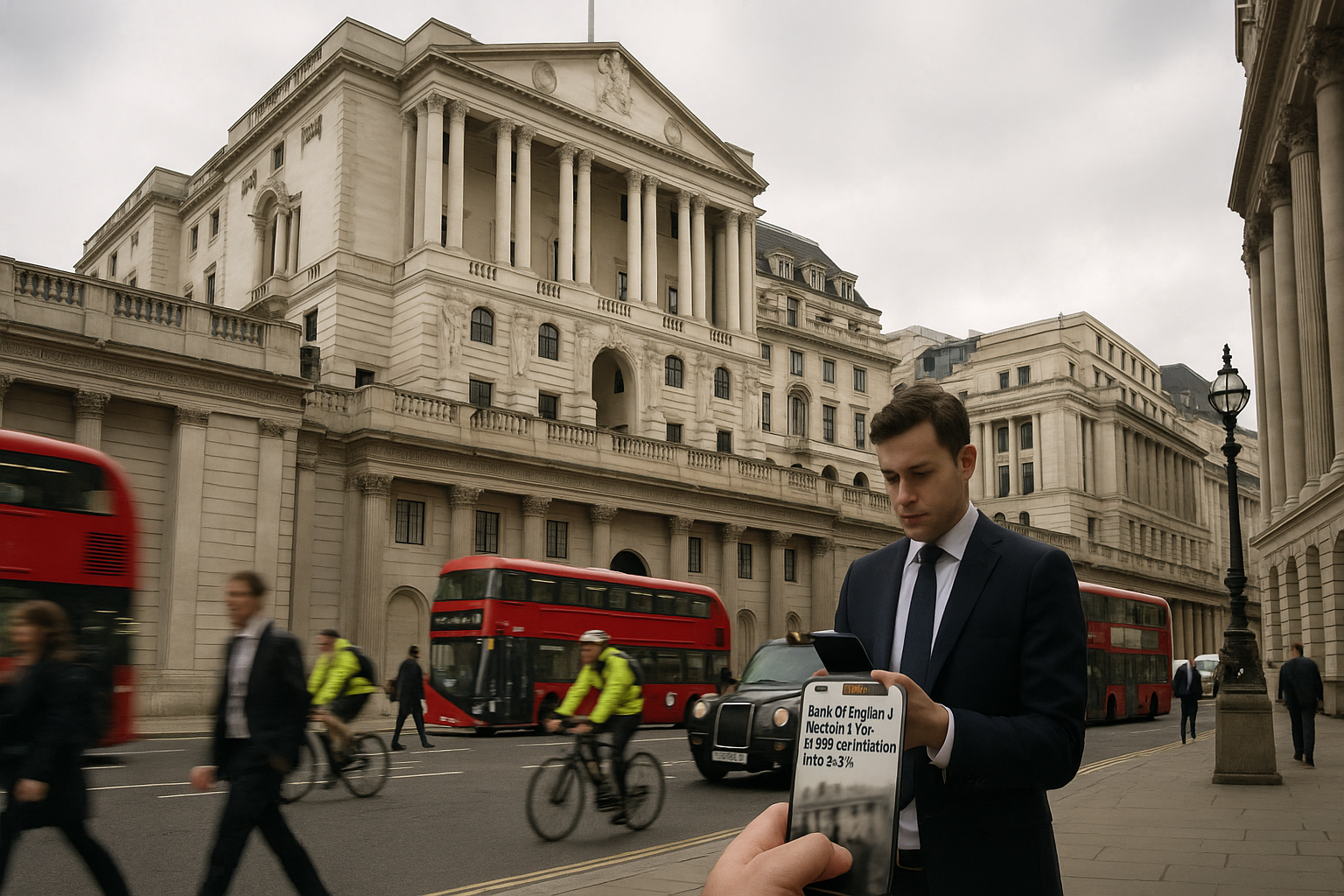 Bank of England Set to Hold Rates at 3.75% Tomorrow as Inflation Hits 3.3% Amid Energy Surge