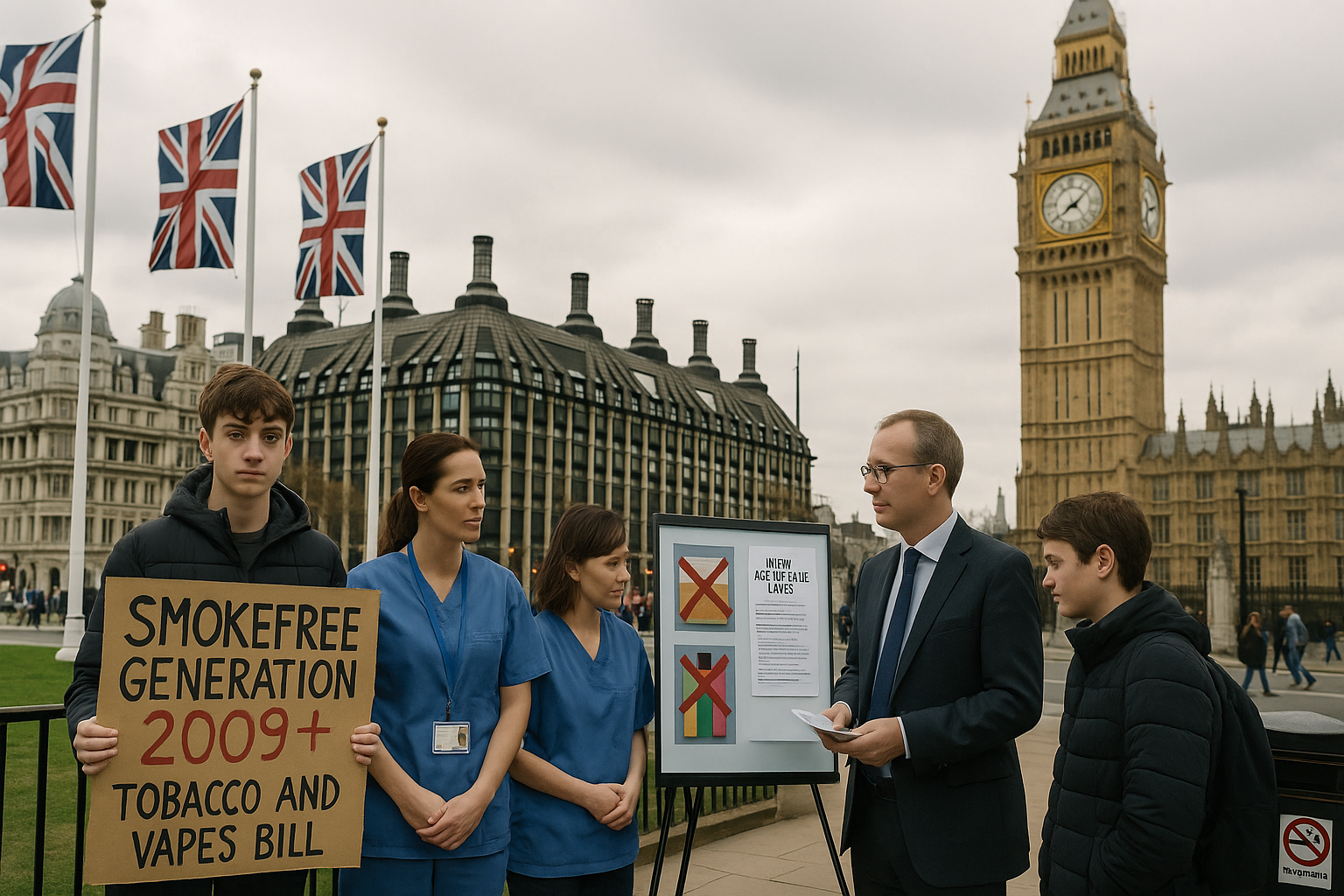 Tobacco and Vapes Bill Receives Royal Assent, Creating Smokefree Generation in Historic UK Health Milestone