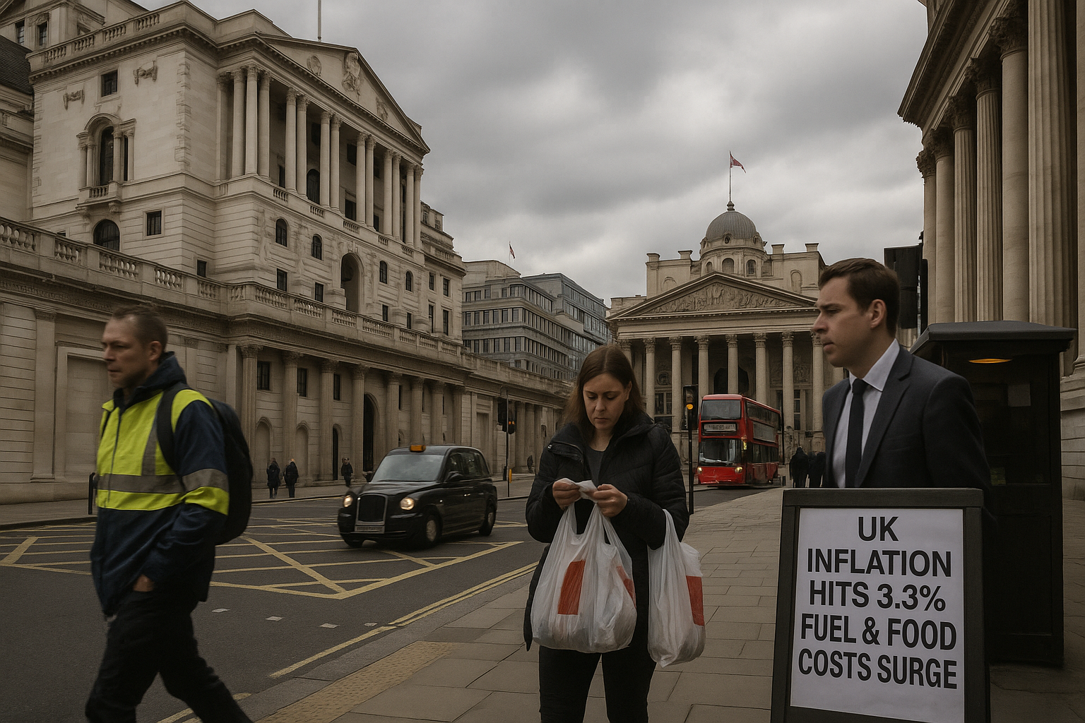 UK Inflation Climbs to 3.3% as Middle East Conflict Drives Up Fuel and Food Prices