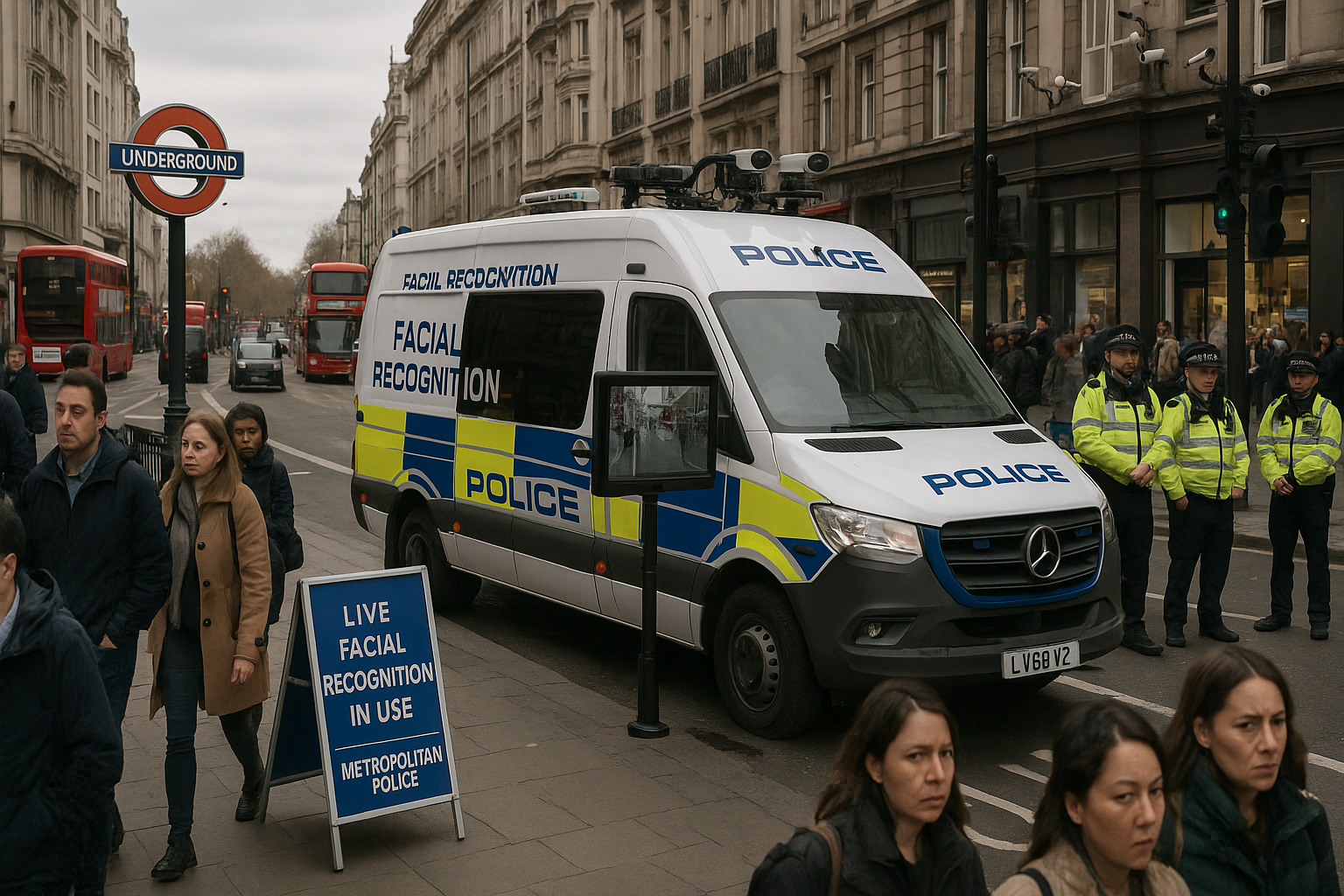 UK Facial Recognition Oversight 'Lagging Far Behind' as Police Scan 1.7 Million Faces in London