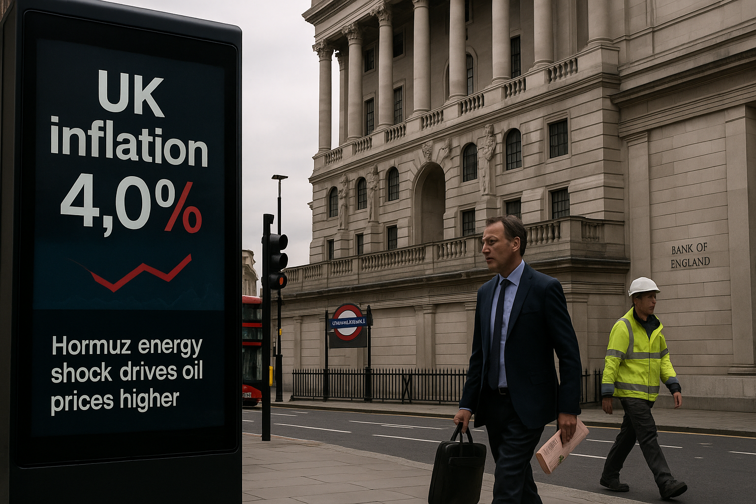 UK Inflation Set to Hit 4% as Bank of England Holds Rates Amid Hormuz Energy Shock