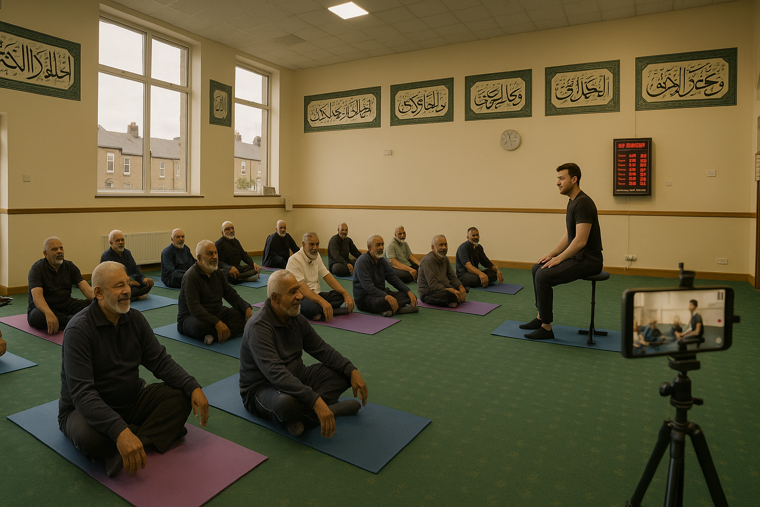 Bradford Mosque's Men's Pilates Class for Over-50s Goes Viral on TikTok — and It's Changing Lives