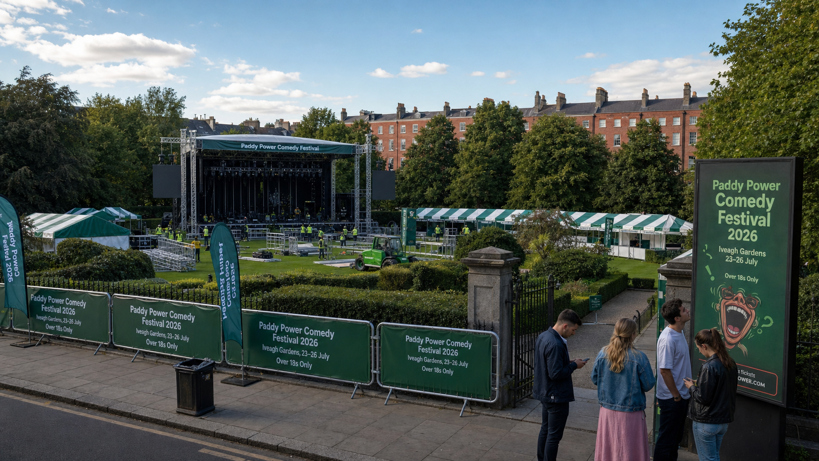 Paddy Power Comedy Festival 2026 Tickets Go on Sale as Iveagh Gardens Prepares for July Laughs