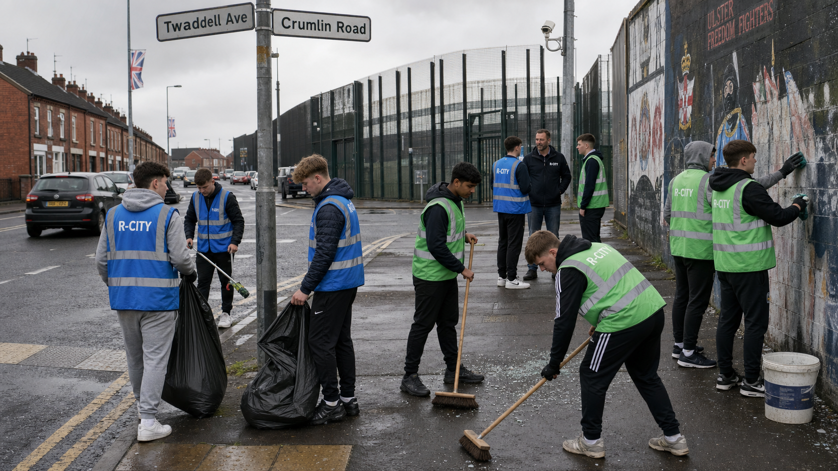 Shankill and Ardoyne Youths Unite to Clean Up Belfast Interface in Powerful Show of Cross-Community Spirit