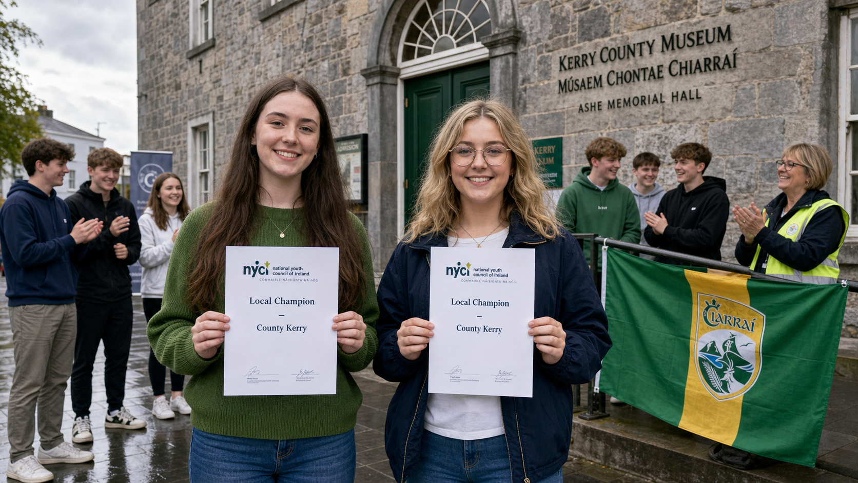 Kerry Girls Abigail O'Sullivan and Kiera Geaney Named Local Champions by National Youth Council of Ireland