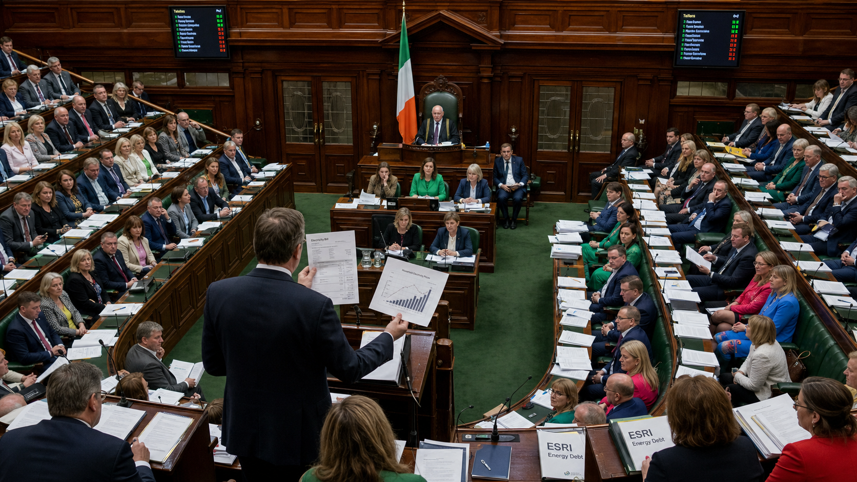 Dáil Addresses Growing Energy Debt Crisis as ESRI Warns Current Protections Favour Wealthier Households