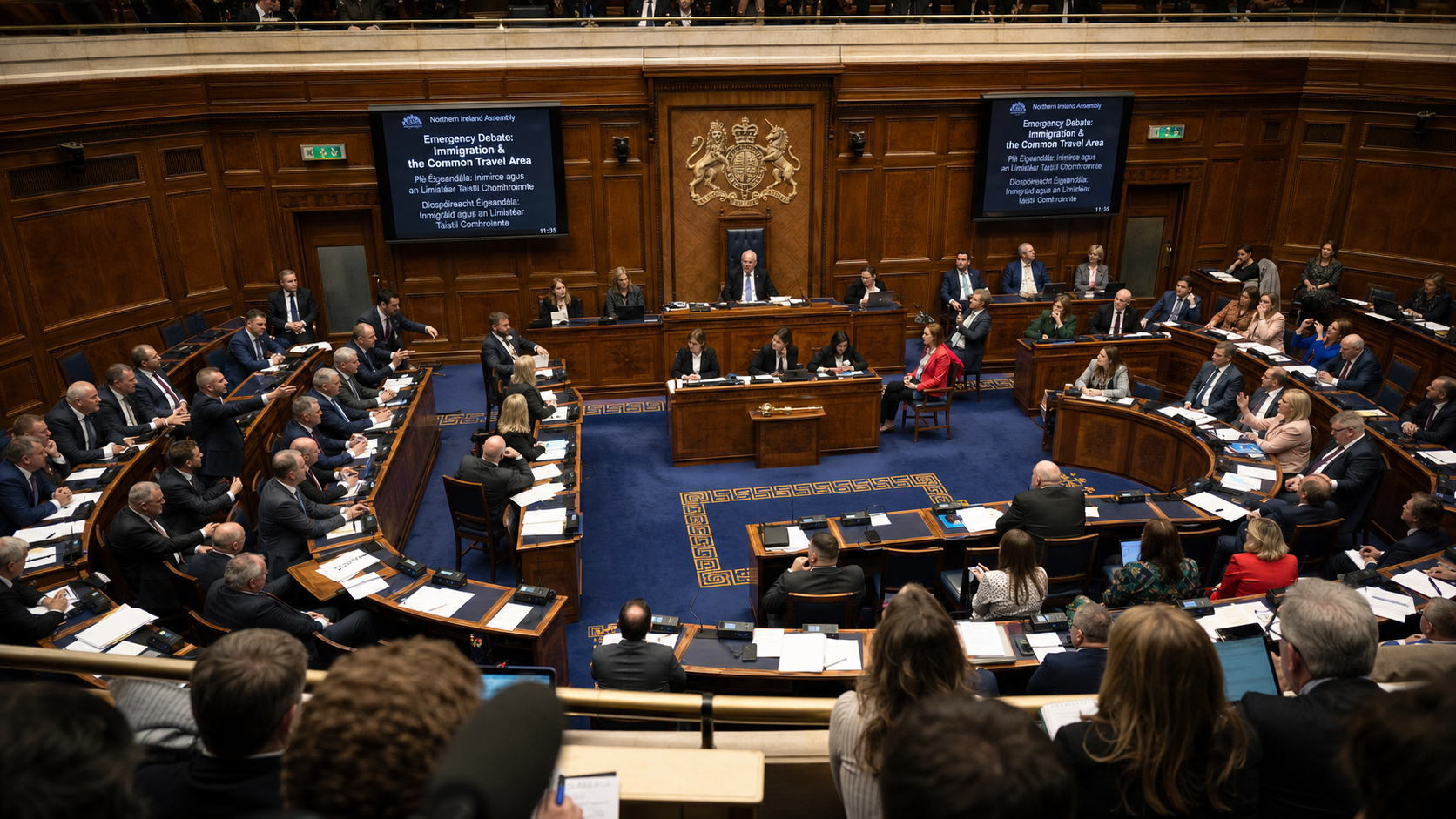 Stormont Immigration Debate Exposes Deep Divisions as Unionist Calls for Border Controls Clash with Nationalist Warnings
