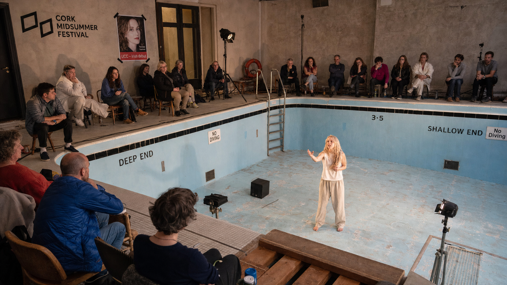 Cork Midsummer Festival Dazzles with Evanna Lynch in Empty Pool and Isabelle Huppert's Irish Debut