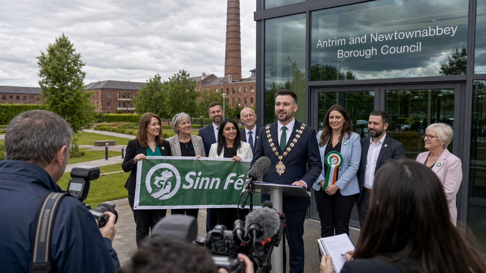 Sinn Féin Makes History with First Mayor of Antrim and Newtownabbey as Party Extends Local Government Reach