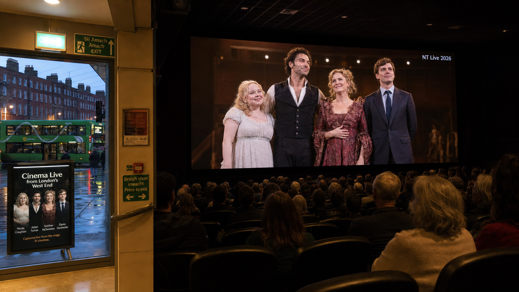 Irish Stars Shine in National Theatre Live Cinema Series as Coughlan, Turner, and Hardwicke Reach Global Audiences
