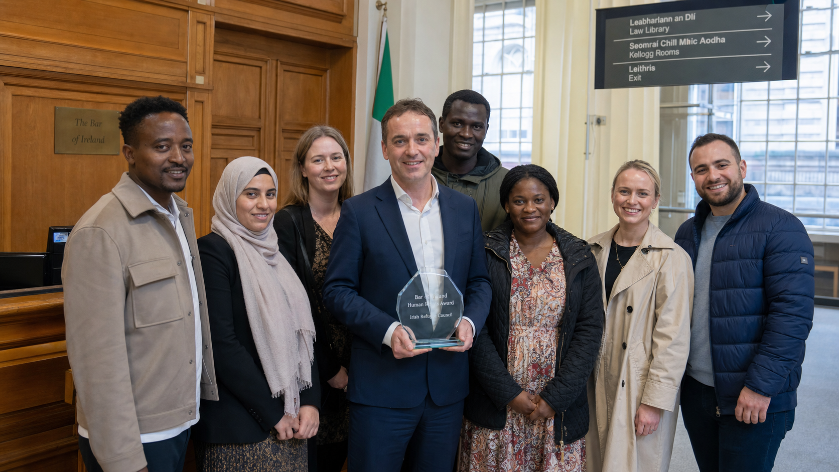 Irish Refugee Council Wins Bar of Ireland Human Rights Award for Asylum Seeker Support