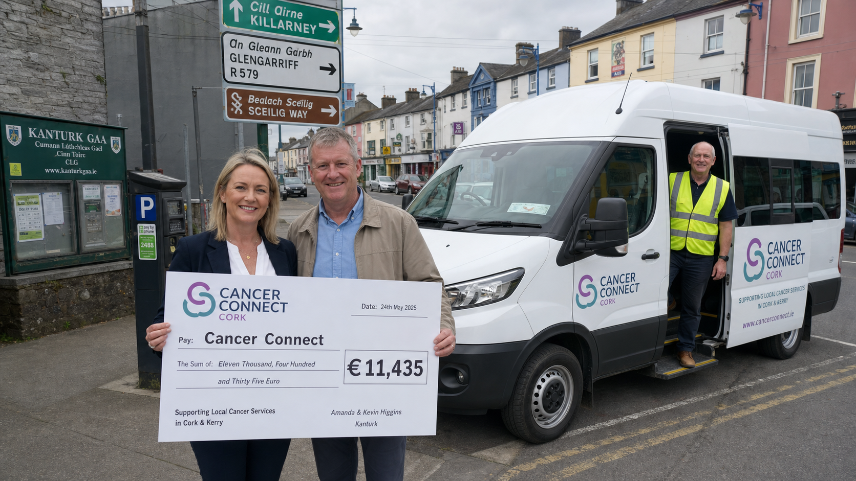 Kanturk Couple Raise Over €11,000 for Cancer Connect After Charity Transformed Their Family's Experience