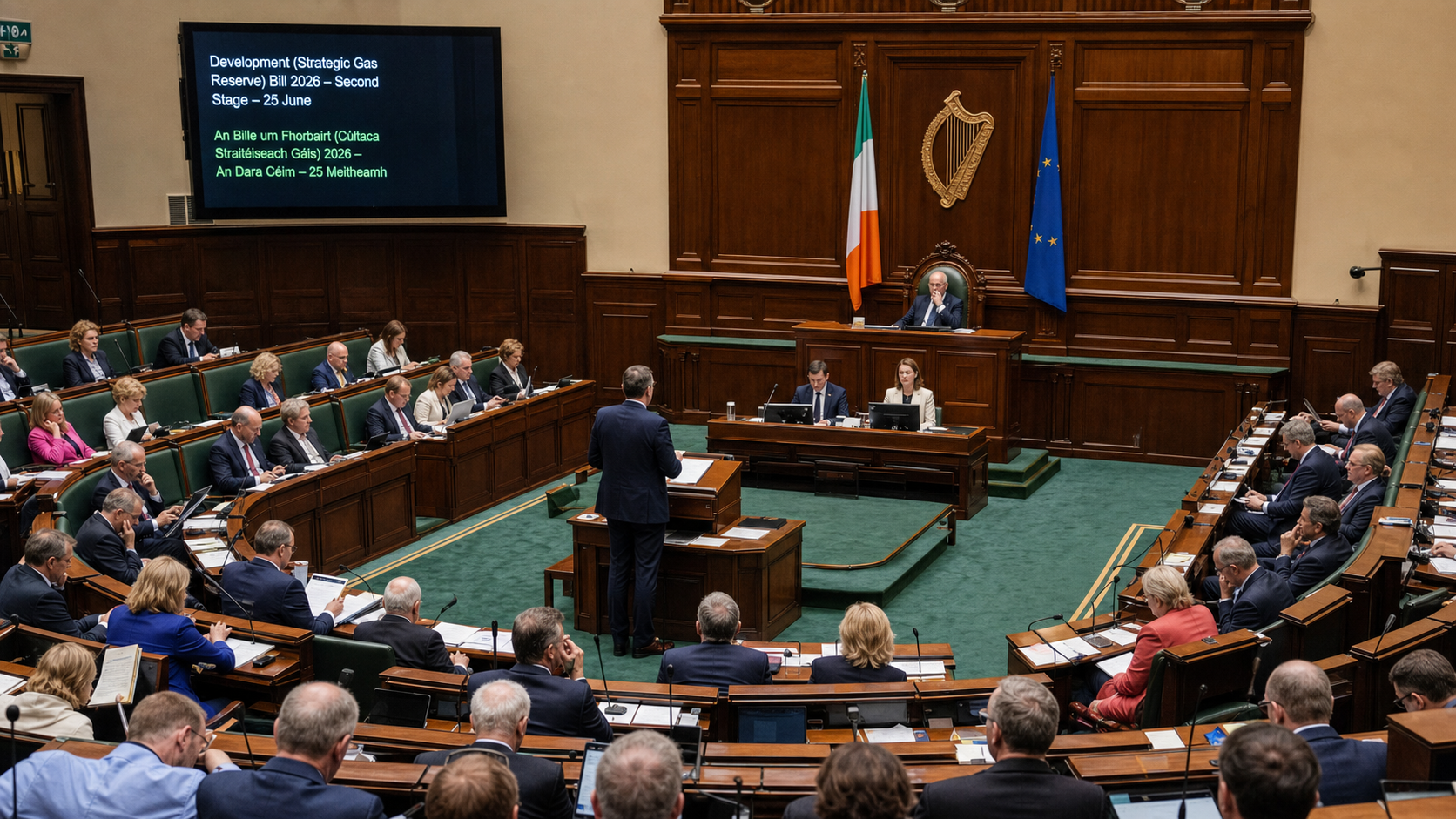 Dáil Debates Strategic Gas Reserve Bill as Energy Security Moves to Centre of Irish Political Agenda