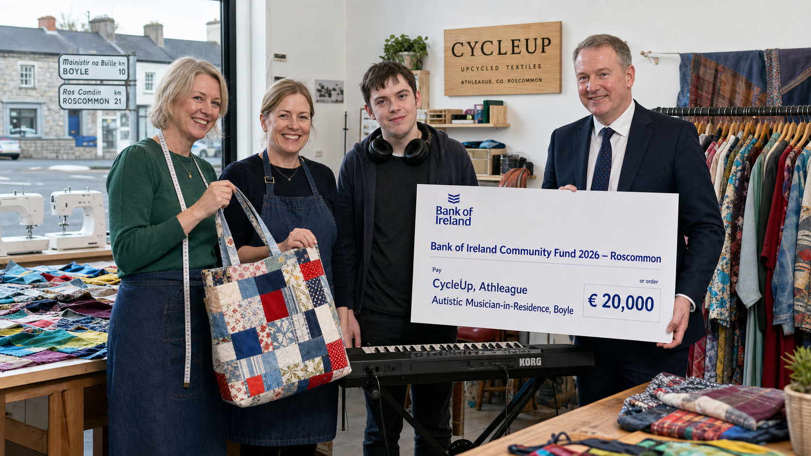 Roscommon Social Enterprise and Autism Arts Project Recognised in Bank of Ireland Community Fund