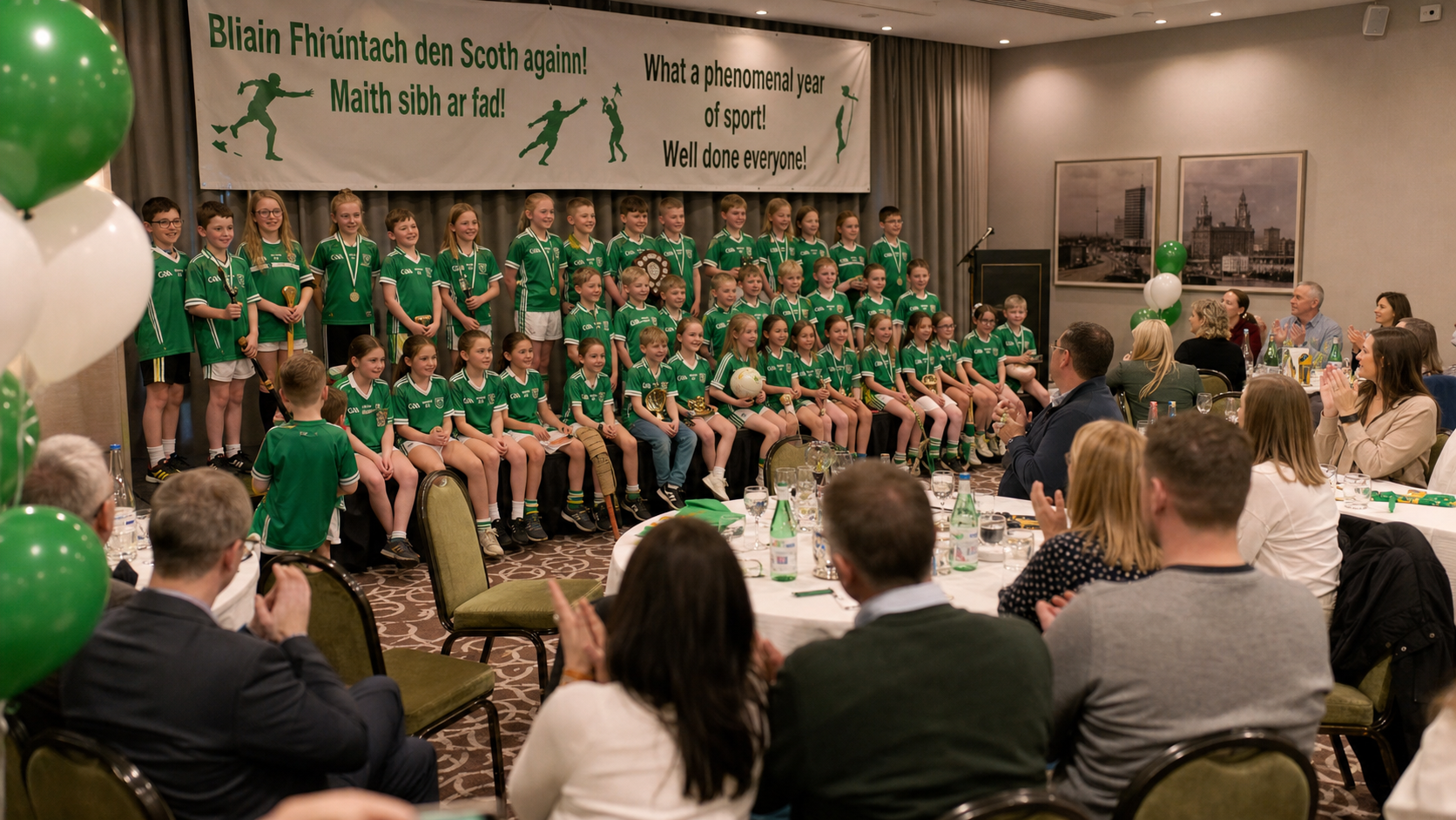 West Belfast Gaelscoil Celebrates 'Phenomenal' Year of Sporting Triumph at Balmoral Hotel Ceremony