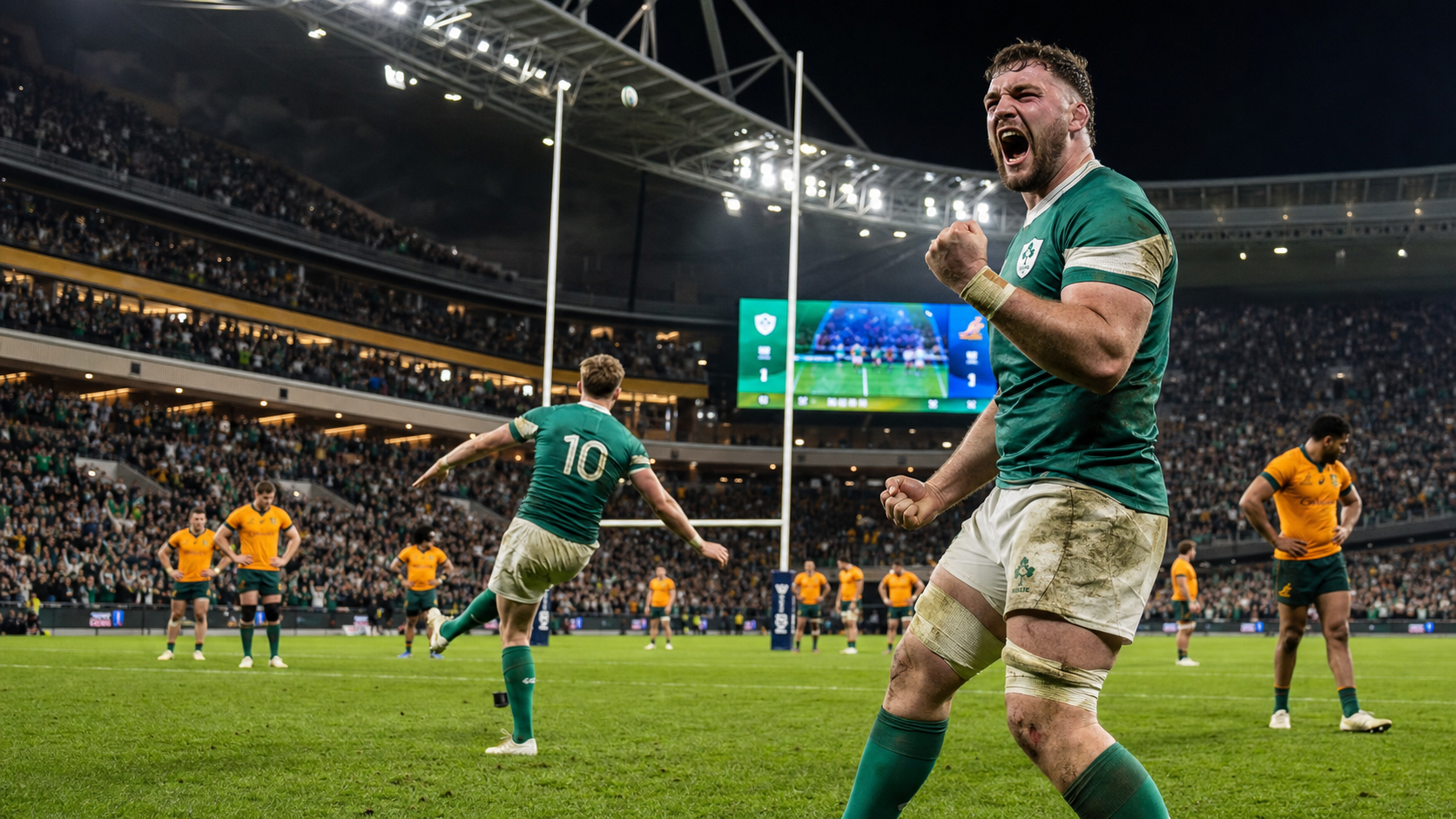 Ireland Secure Thrilling 33-31 Nations Championship Win Over Australia in Sydney as Prendergast Converts Decisive Kick