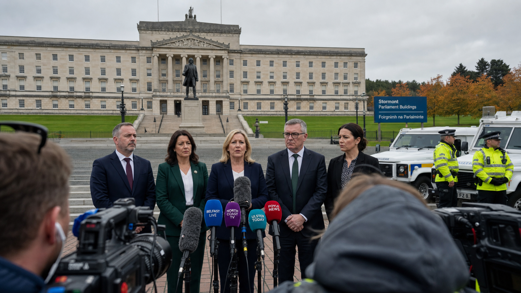 Five NI Party Leaders Issue Rare Joint Appeal for Calm After North Belfast Knife Attack Sparks Civil Disorder