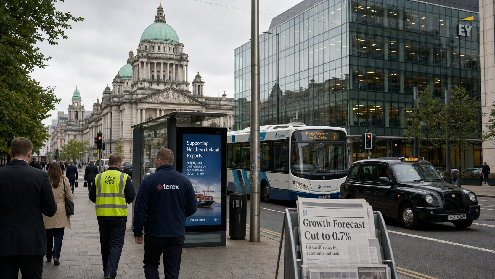Northern Ireland Economic Growth Forecast Cut to 0.7% as Global Volatility and US Tariff Threat Bite
