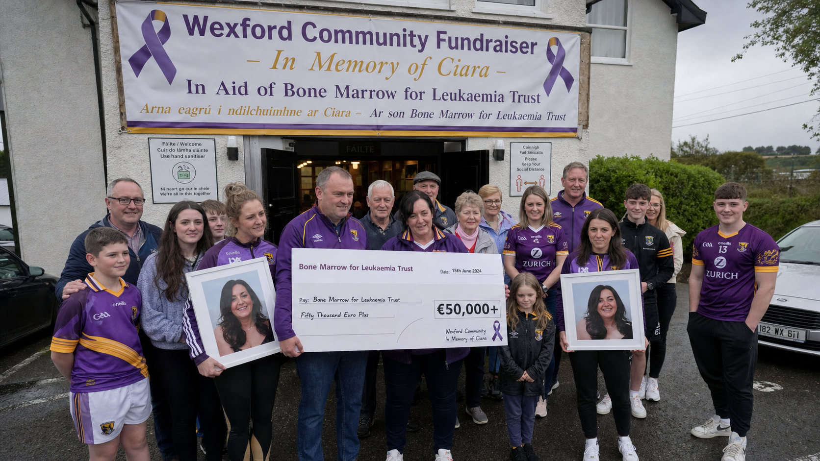 Wexford Community Raises Over €50,000 for Bone Marrow for Leukaemia Trust in Memory of Local Woman