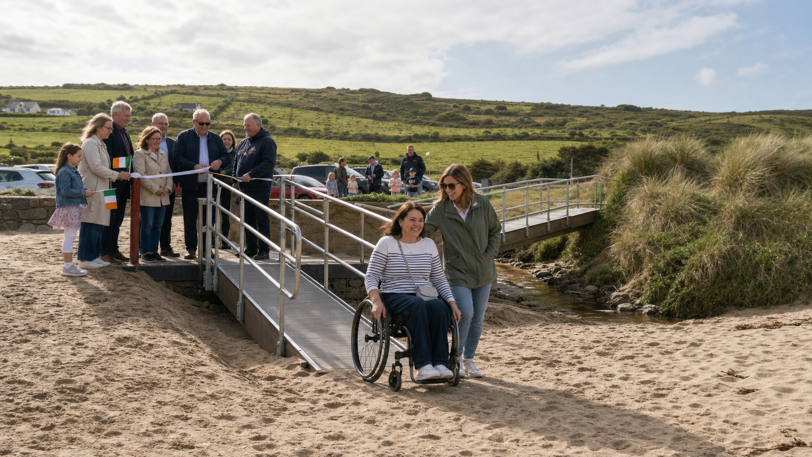 Wheelchair-Accessible Entrance Opens at Tara Hill Clone Beach in County Wexford