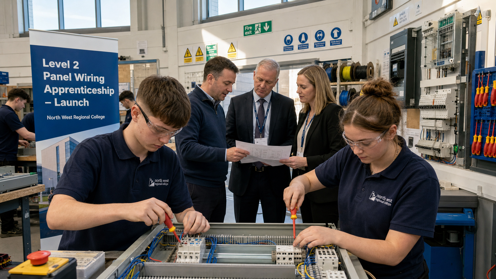 North West Regional College Launches Ireland's First Panel Wiring Apprenticeship in Partnership with Industry Leaders