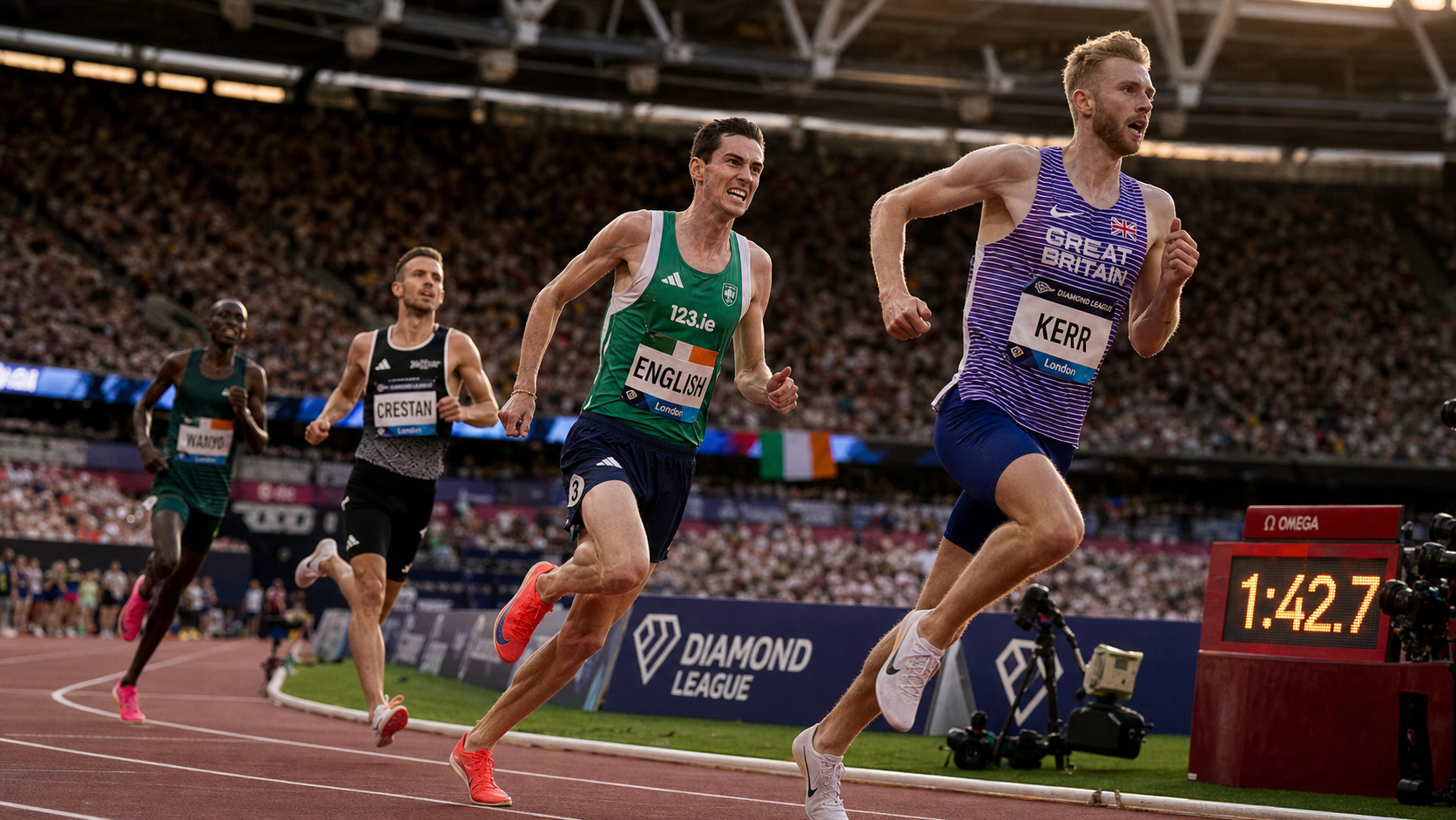 Mark English Shatters Personal Best with Sub-1:43 Run at London Diamond League to Become Second-Fastest Irishman in History