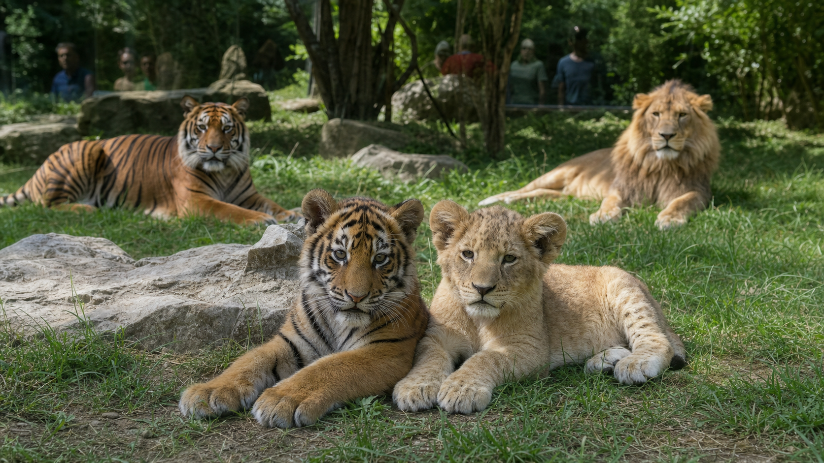 Fota Wildlife Park Celebrates Rare Double Birth of Critically Endangered Tiger and Lion Cubs