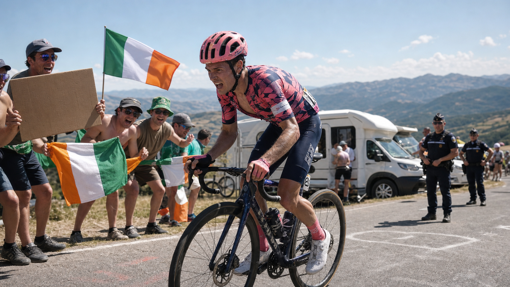 Ben Healy Battles Heat and Injury Setbacks to Remain Tour de France Contender for EF