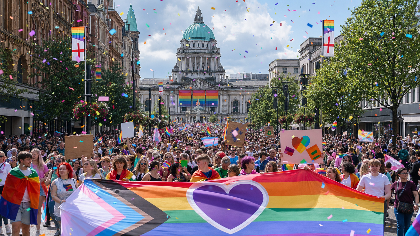 Belfast Pride Marks 35th Anniversary with Biggest Parade in Festival History