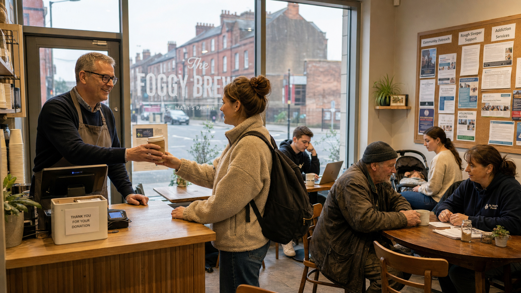 Foggy Brew: The Belfast Parish Café Serving Community, Coffee and Compassion on Berry Street