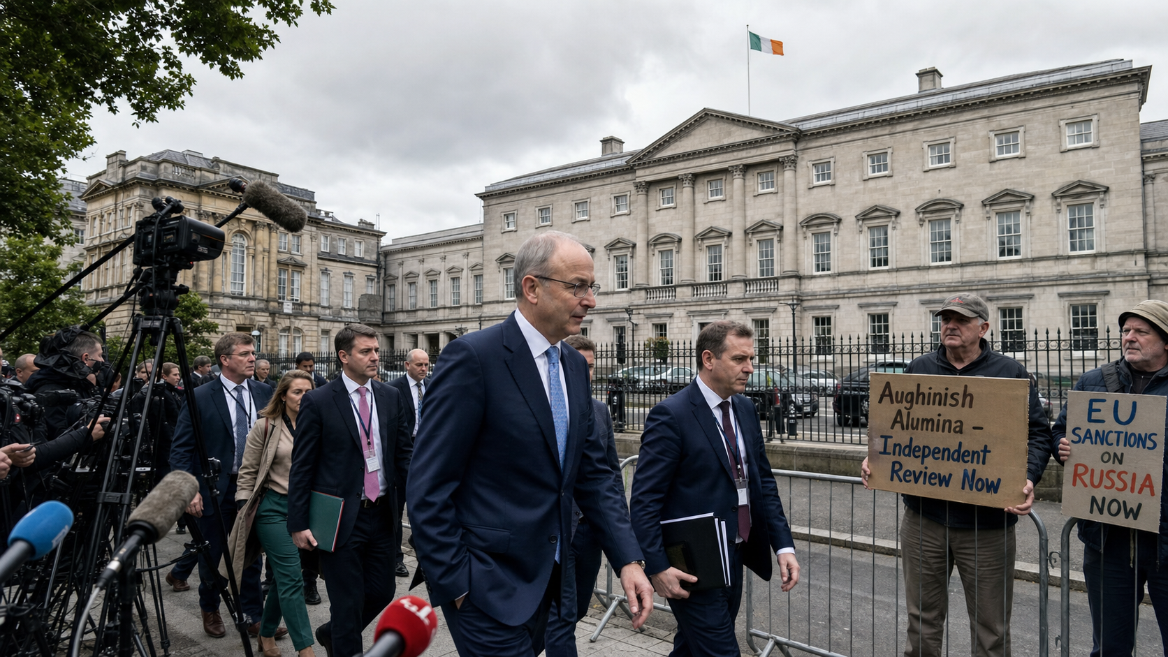 Taoiseach Demands Independent Assessment of Aughinish Alumina Exports as EU Sanctions Debate Intensifies