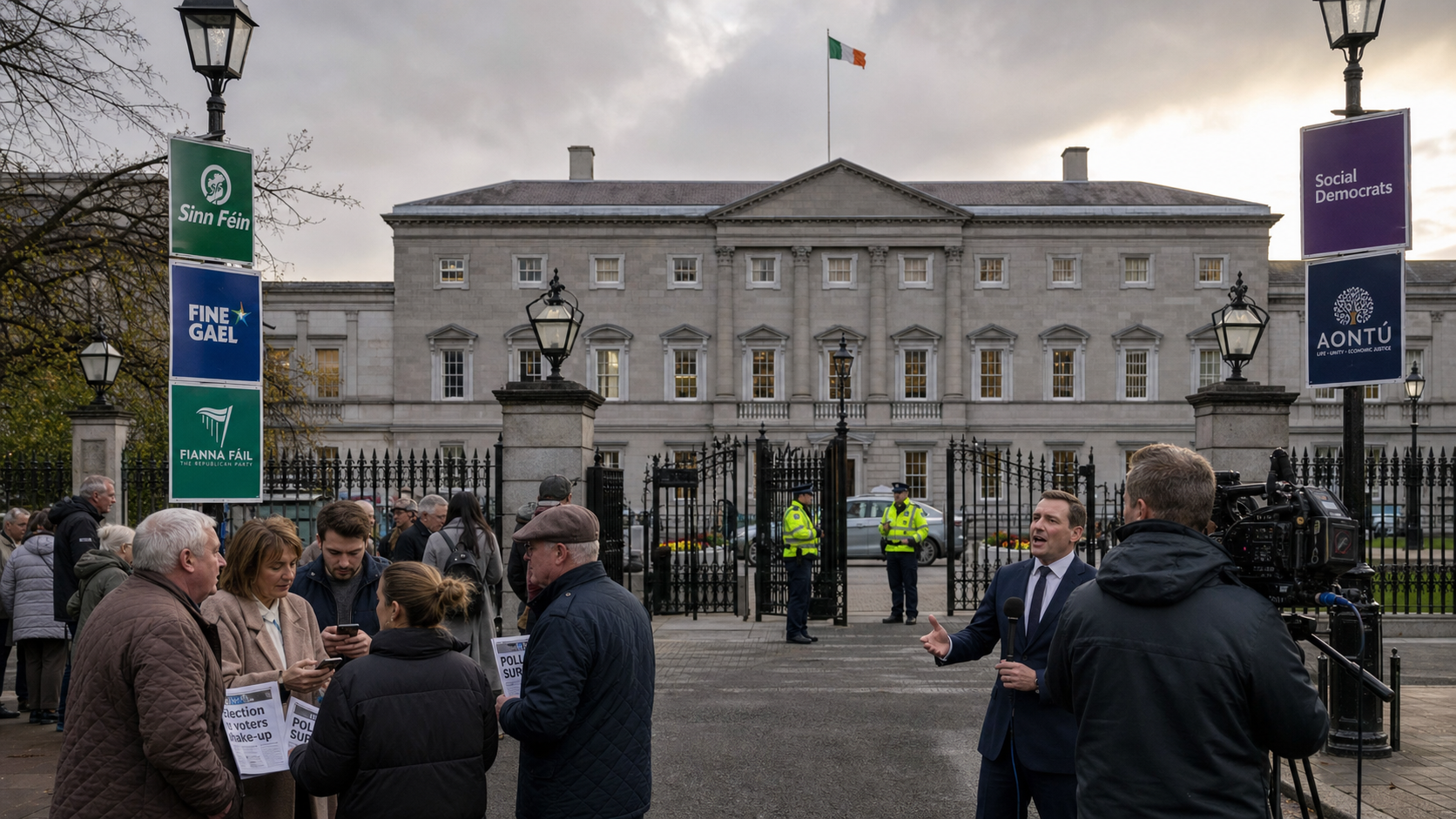 Sinn Féin and Fine Gael Level at 20% as Fianna Fáil Slumps to Two-Year Low in New Poll