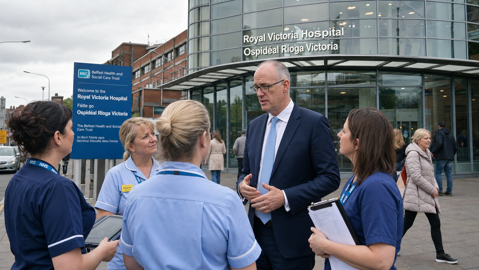 NI Health Minister Visits Belfast Trust as Hospital Statistics Reveal Scale of Waiting List Crisis