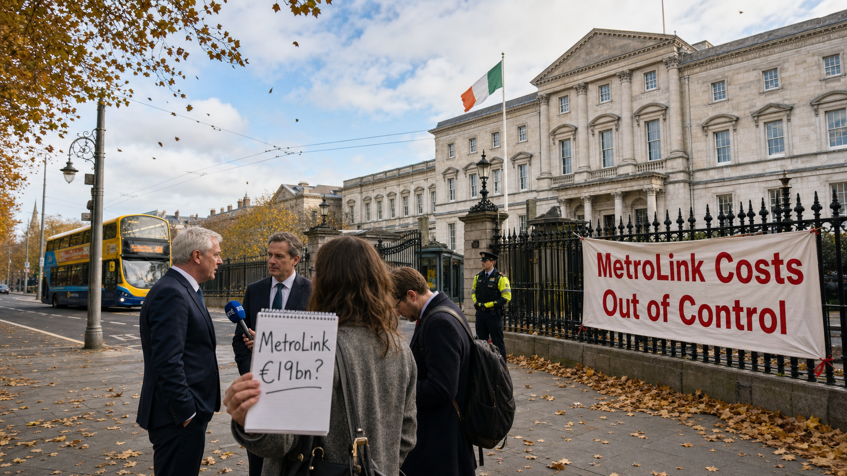 Dublin MetroLink Cost Estimate Soars to €19 Billion as Cabinet Review Looms This Autumn