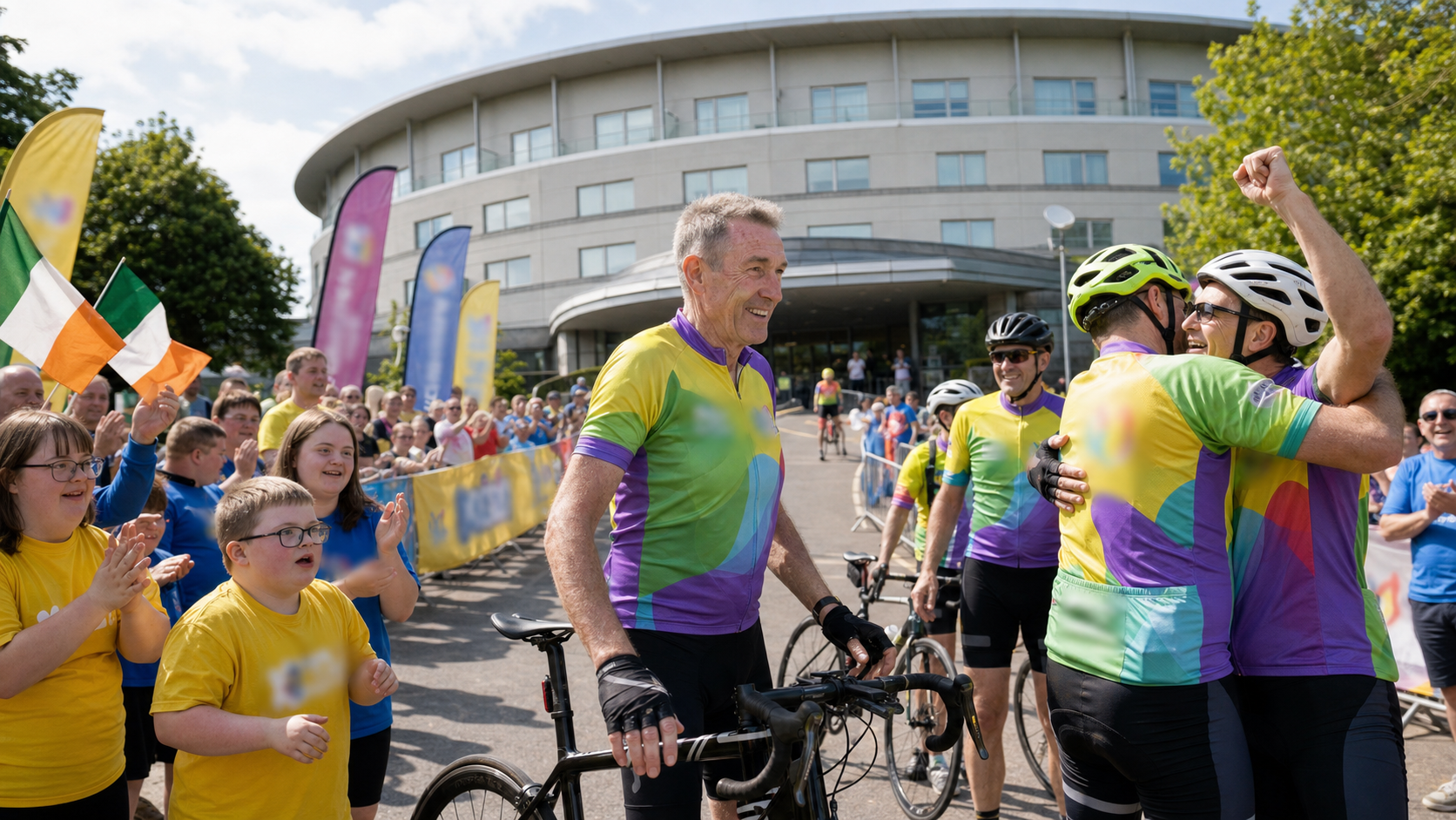 Tour de Munster Completes 600km Charity Cycle for Down Syndrome Ireland as Sean Kelly Leads Final Stage into Cork