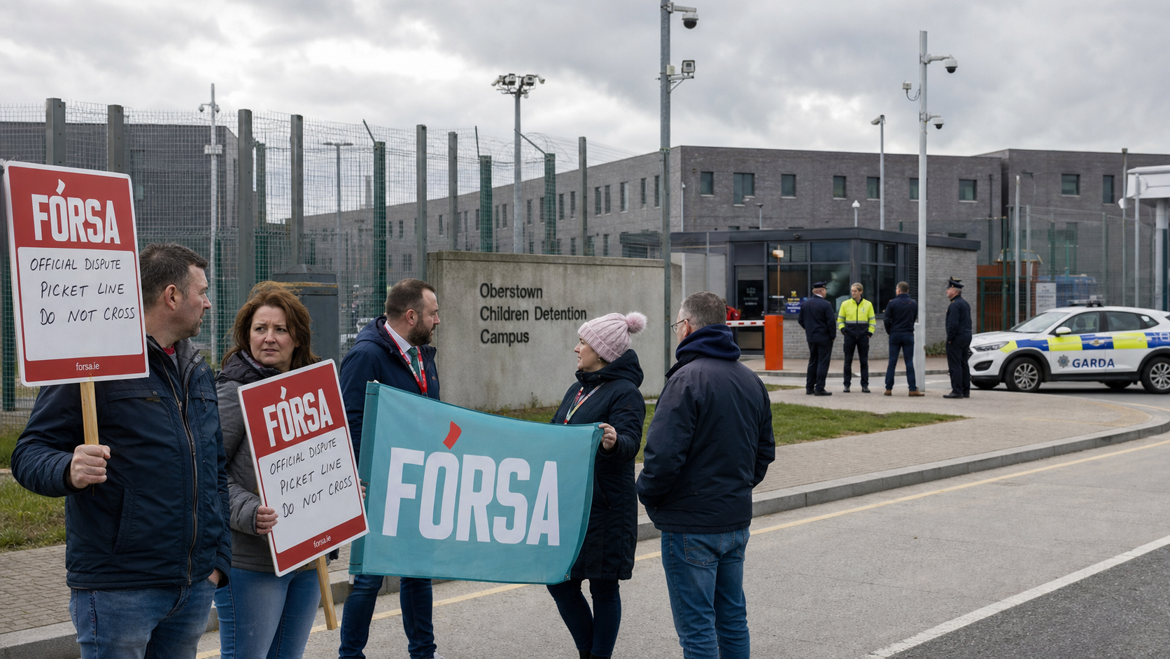 Fórsa Members at Oberstown Children Detention Campus Stage Eight-Hour Work Stoppage Over Staffing Crisis