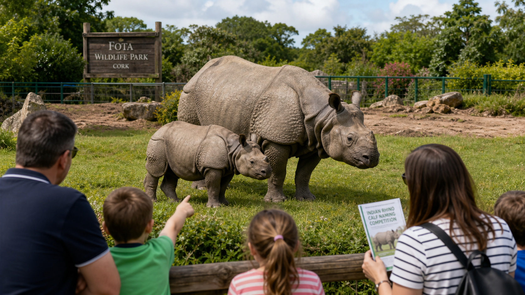 Fota Wildlife Park Invites Public to Name Only Second Indian Rhino Born in Ireland