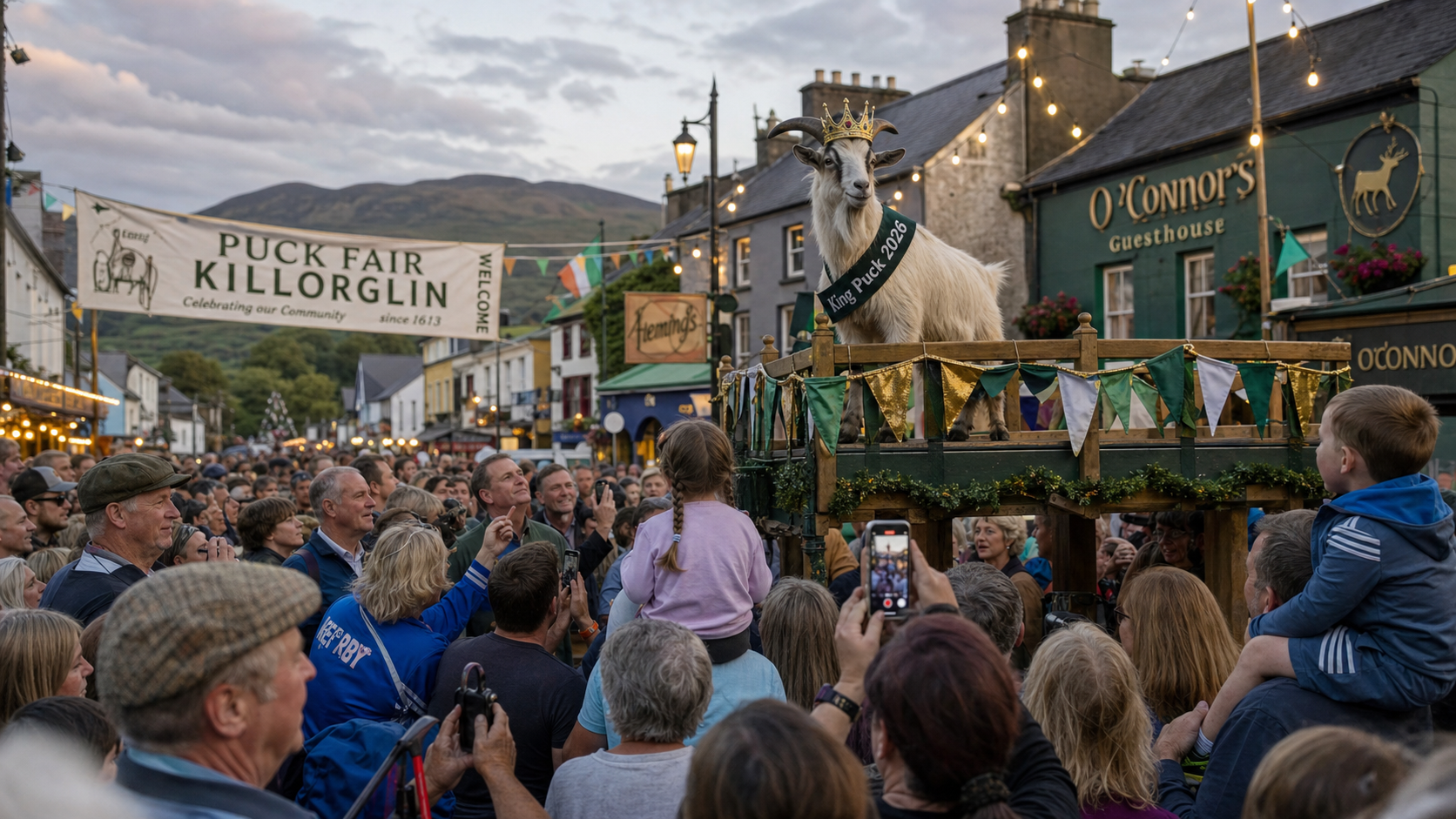 Puck Fair Closes After Three Days of Tradition as Killorglin Bids Farewell to King Puck