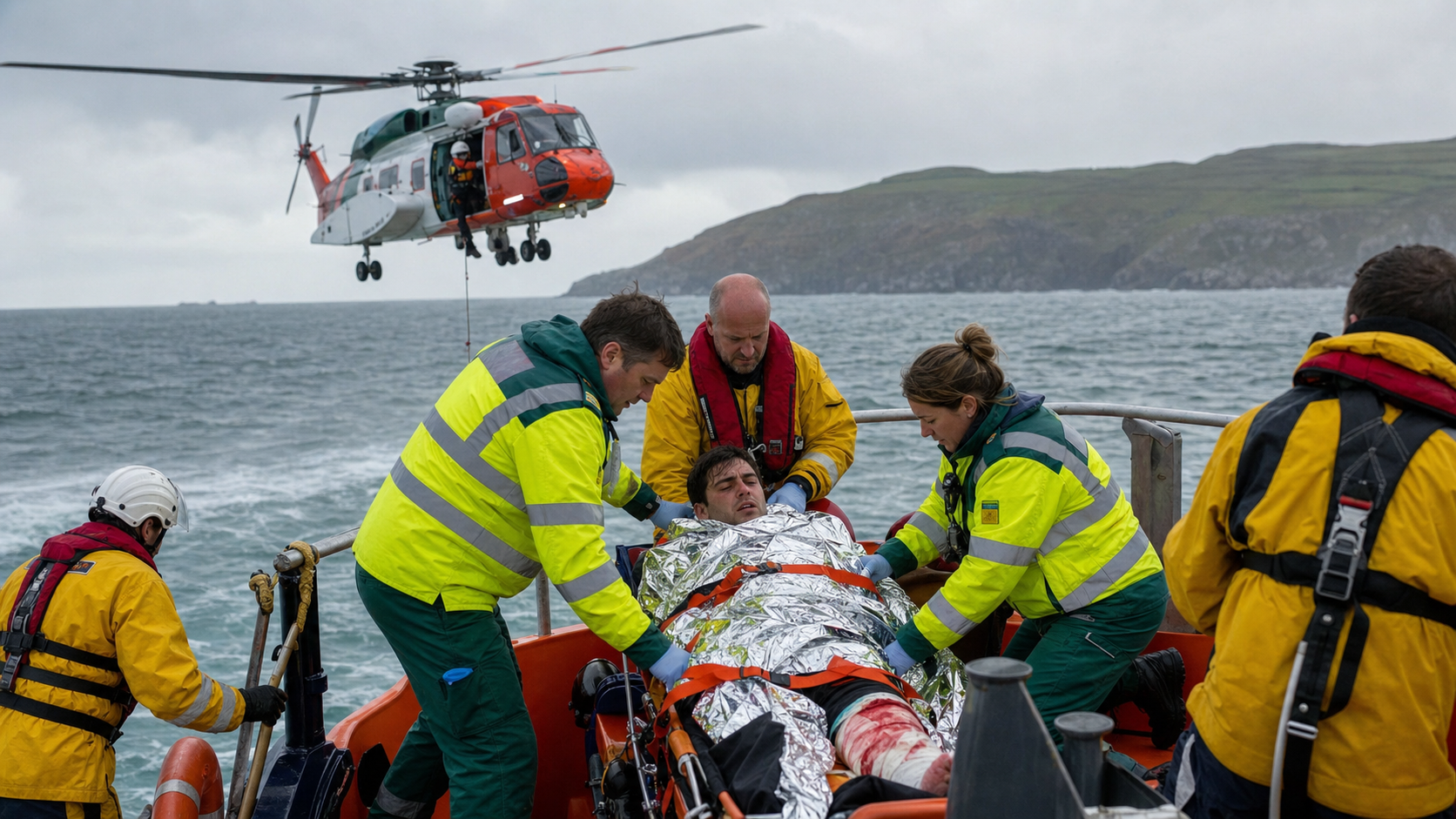 Dungarvan Man Airlifted to Cork Hospital After Blue Shark Bite Off Waterford Coast