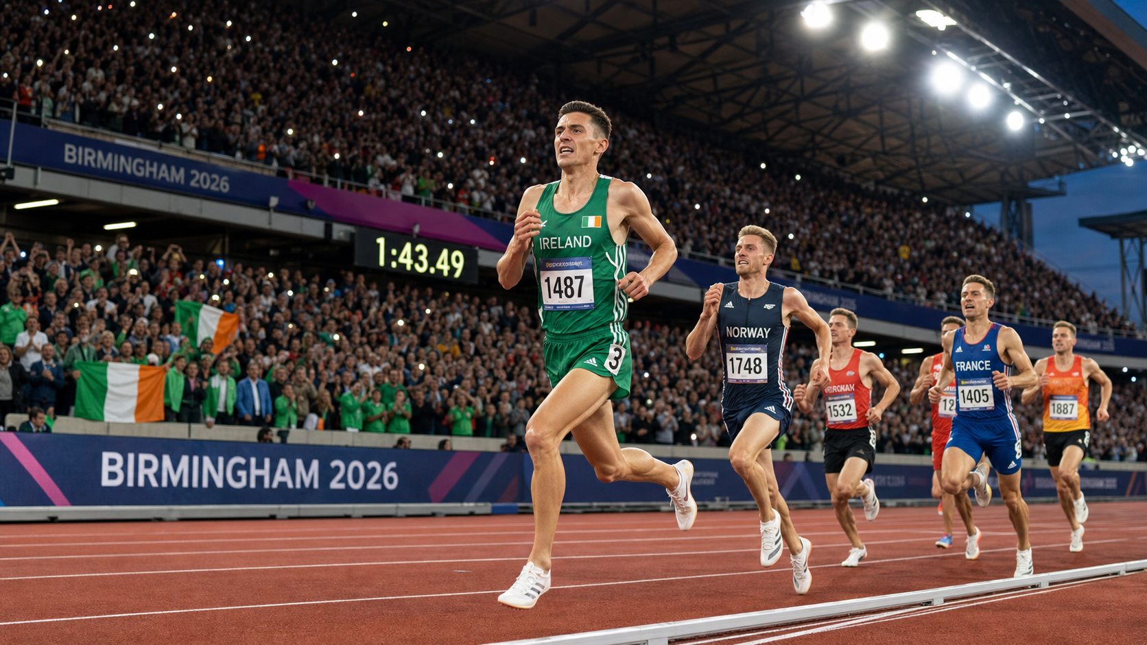 Mark English Breaks 48-Year European Championship Record to Storm Into 800m Final in Birmingham