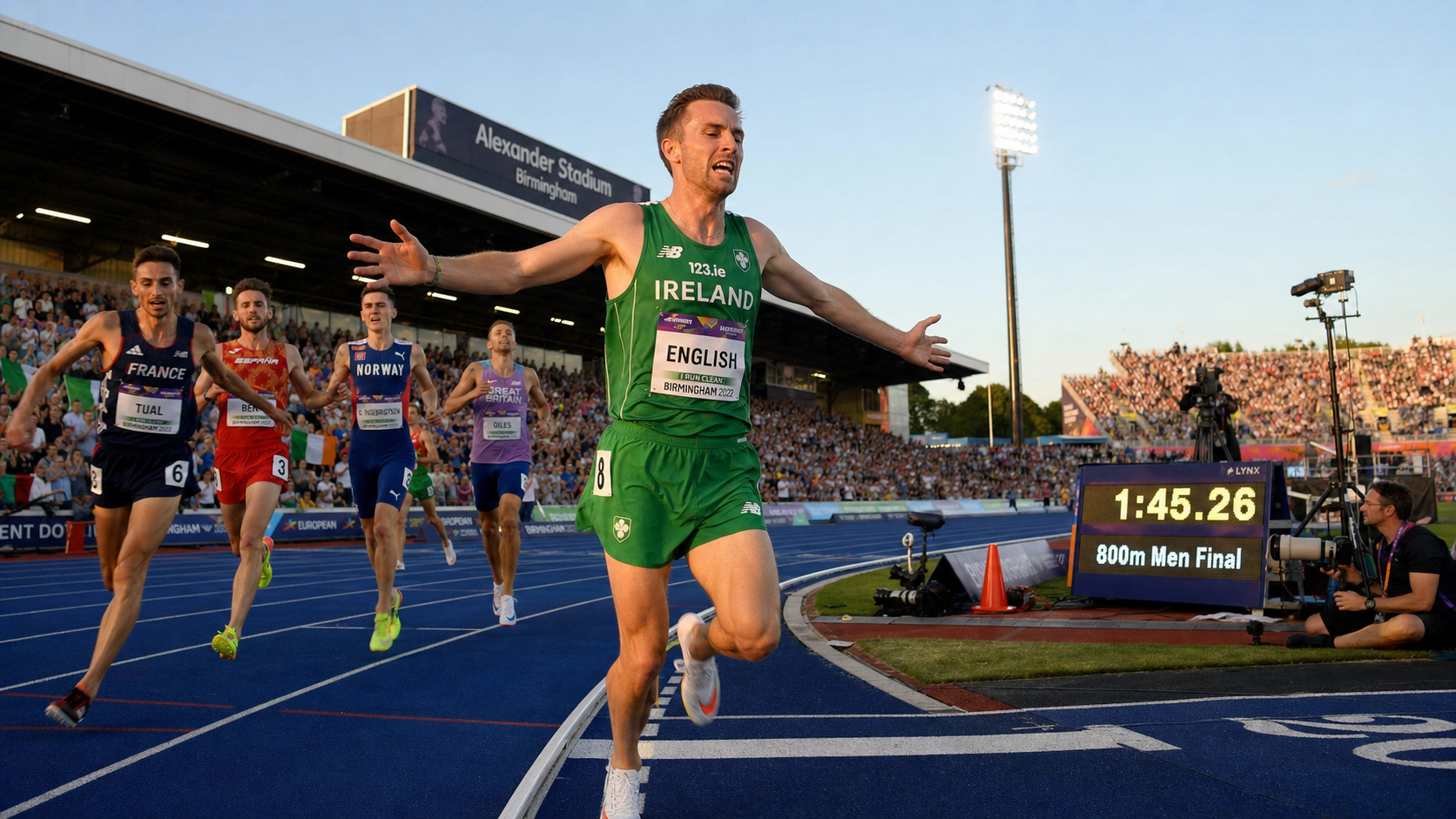 Mark English Makes History with European 800m Gold in Birmingham