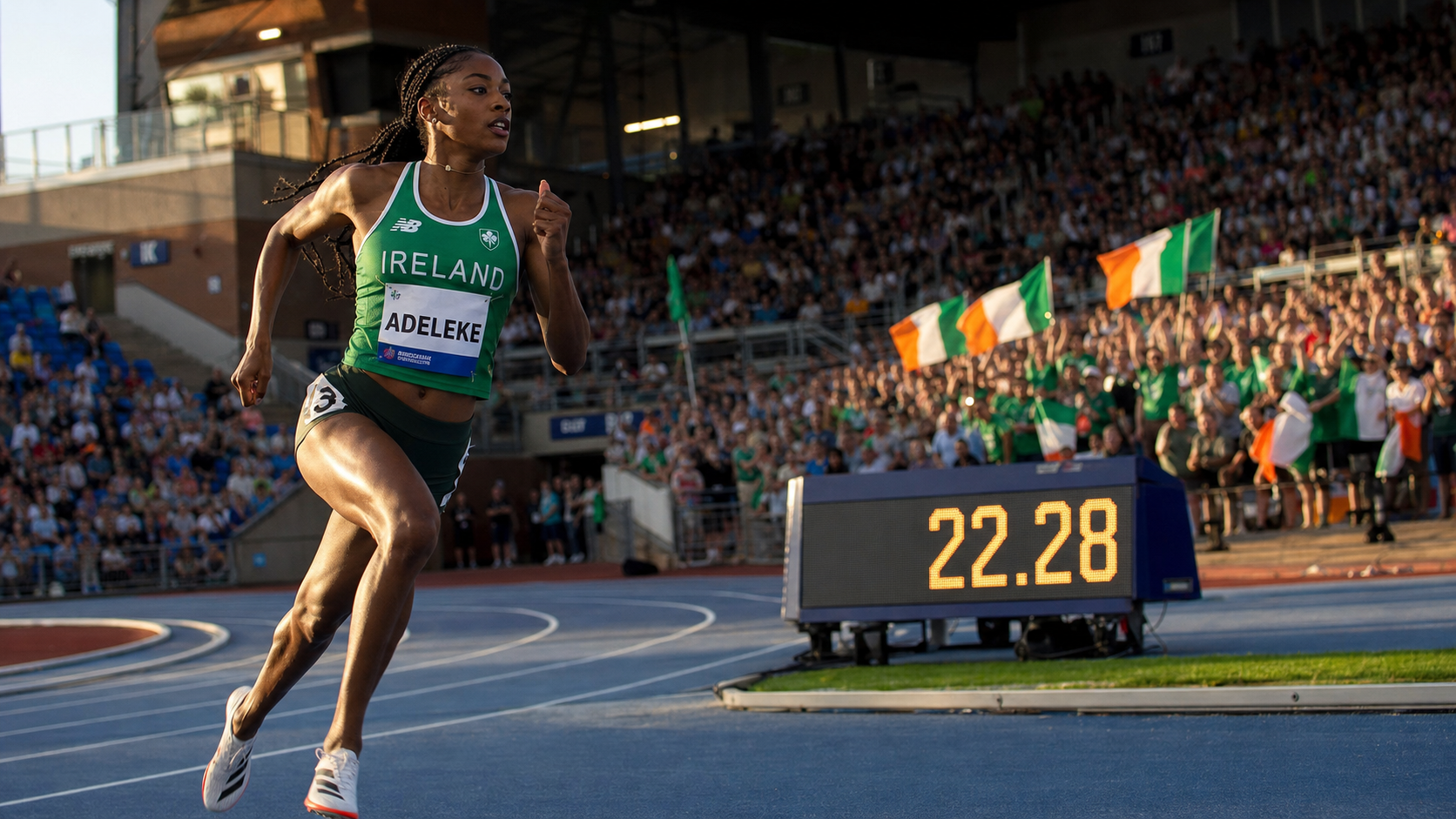 Rhasidat Adeleke Wins Historic European 200m Silver with New Irish Record in Birmingham