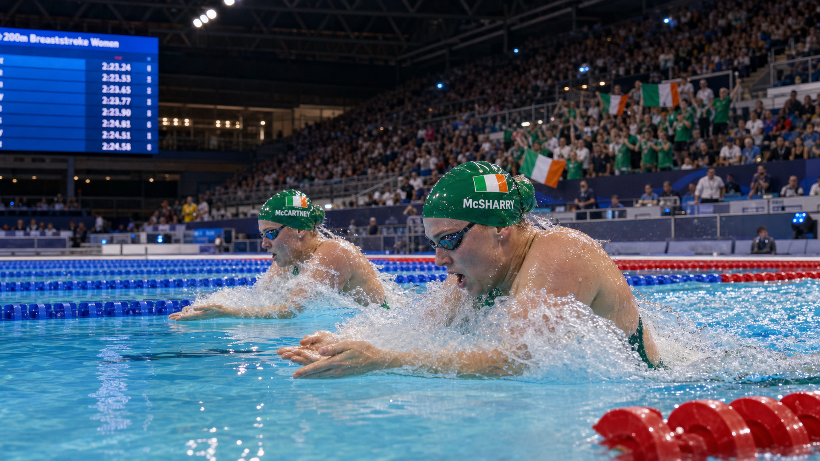 Mona McSharry and Ellie McCartney Reach European 200m Breaststroke Final in Paris