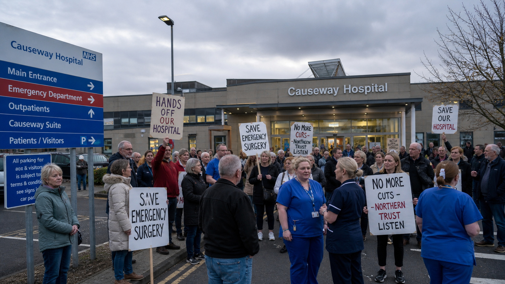 NI Causeway Hospital Campaign Warns Emergency Surgery Removal Will Create 'Domino Effect'