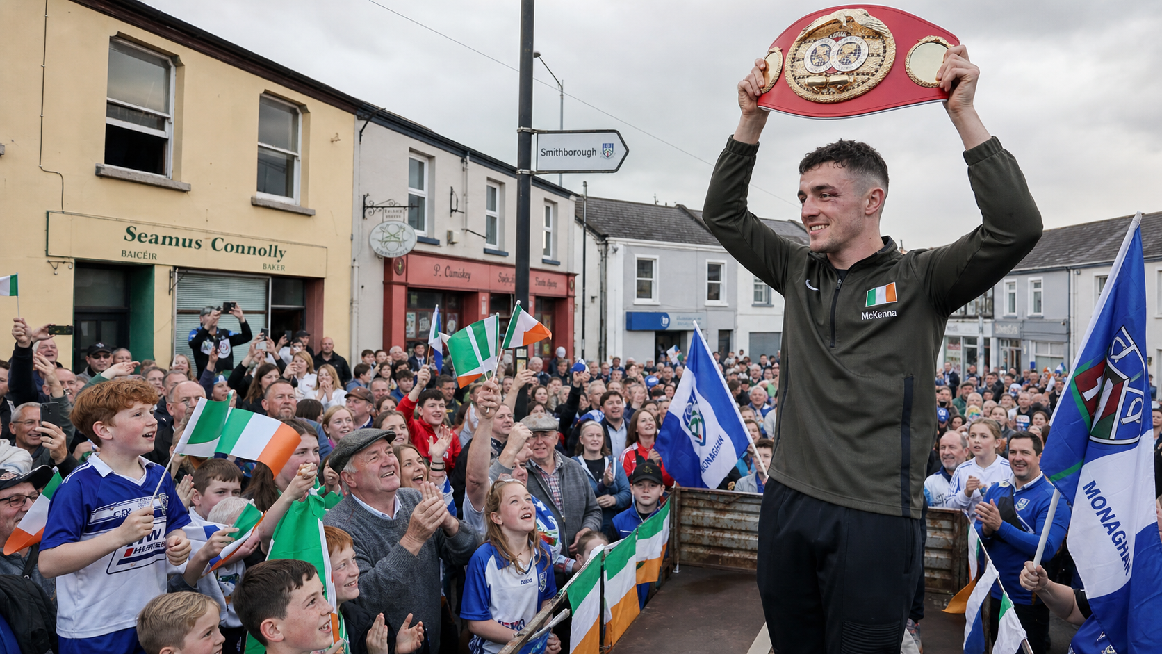 Aaron McKenna Homecoming Celebrated Across Monaghan After IBF World Middleweight Title Win in Dublin